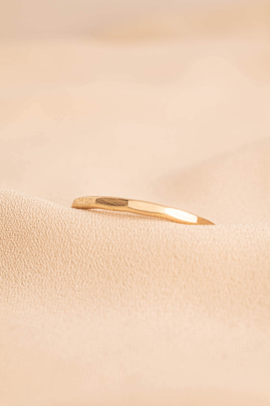 Ashby - Dainty Faceted Stacking Ring