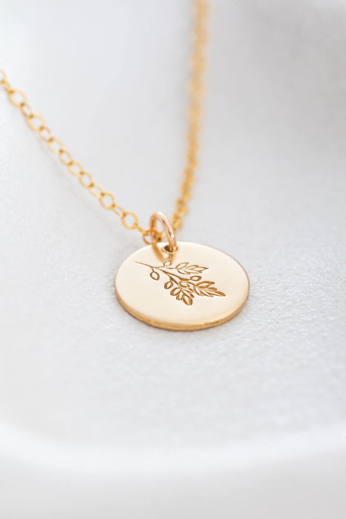 Ash tree birth tree necklace