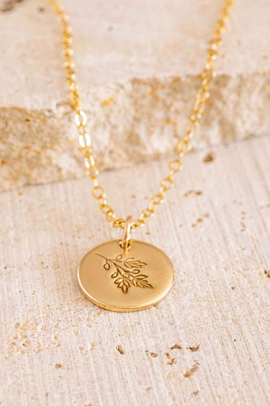 Ash tree birth tree necklace