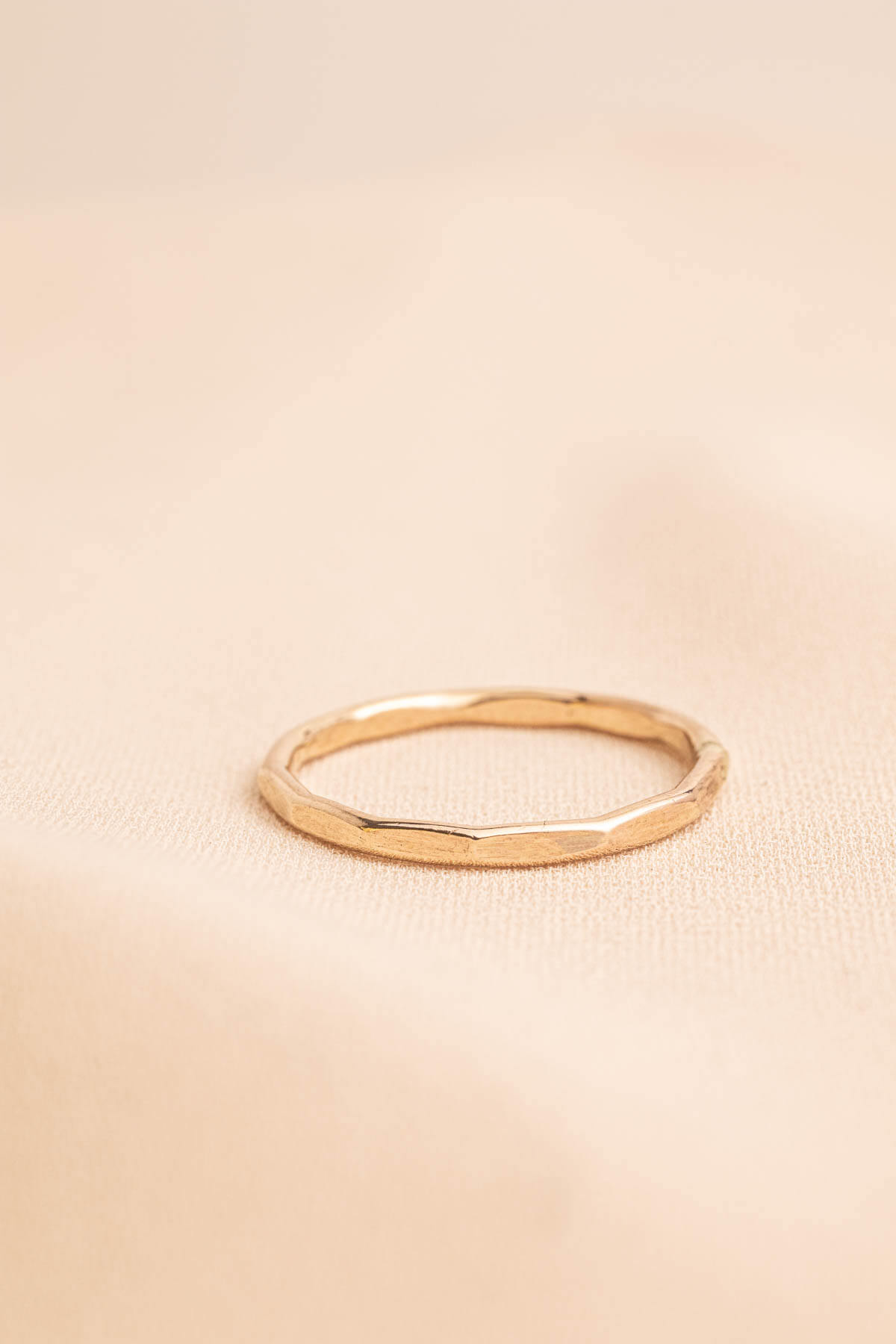 Ashby - Dainty Faceted Stacking Ring