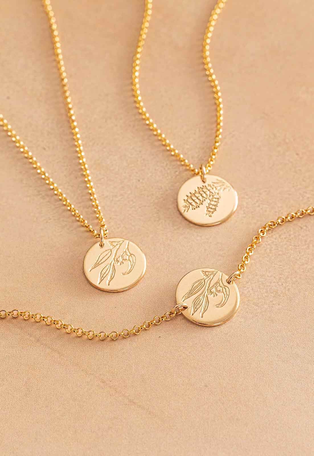 Gum Blossoms - Australian Native Birth Flower Necklace - September
