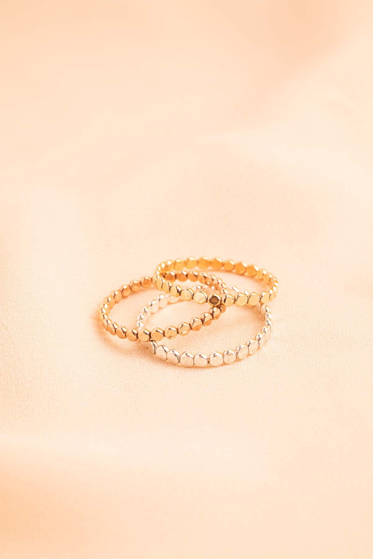 Hervey - Hammered Textured Stackable RIng