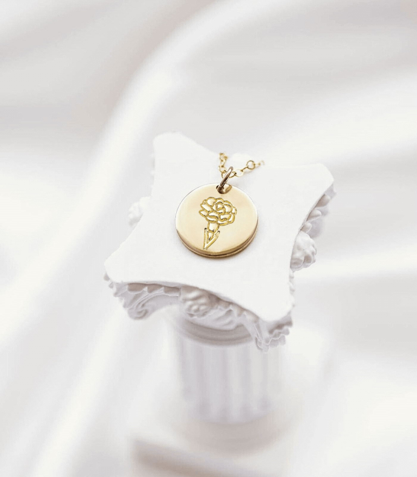 Rose - June Birth Flower Necklace