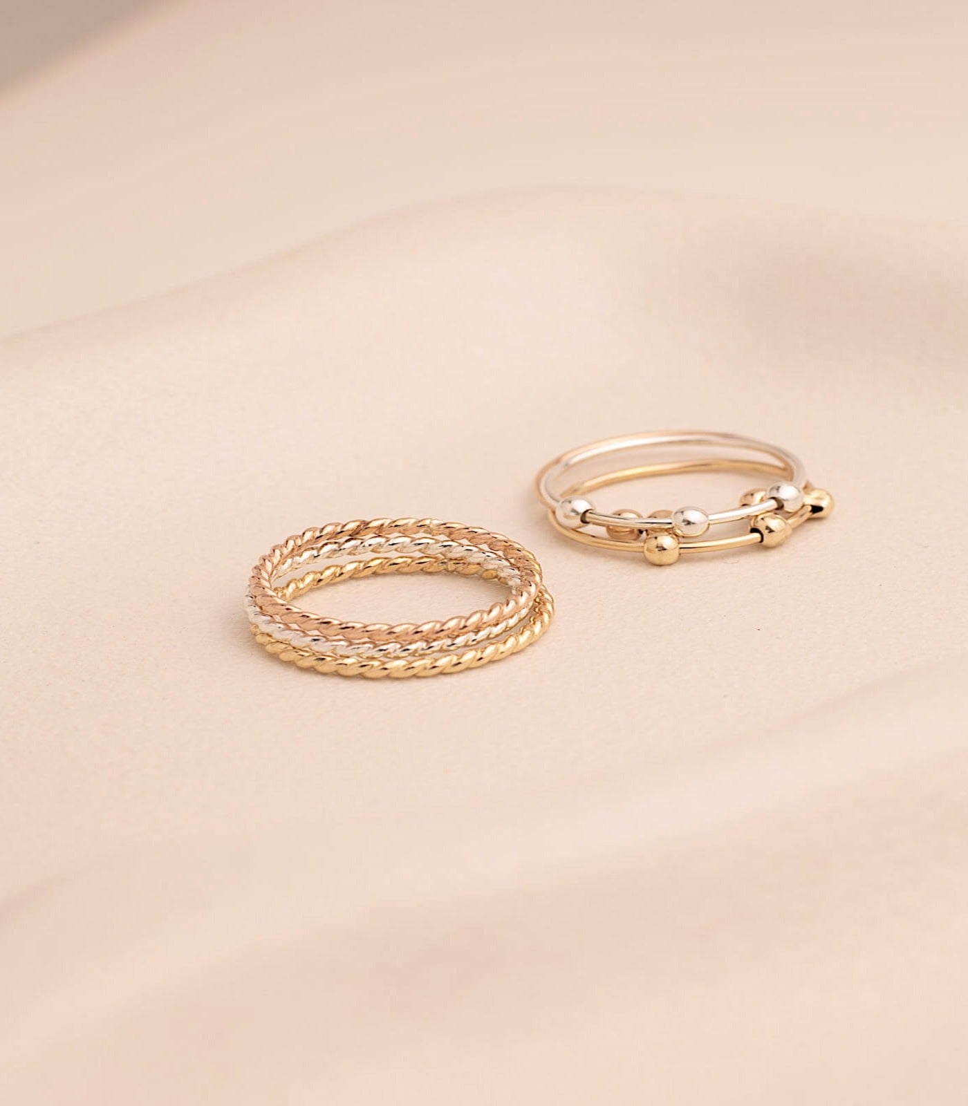 Coral - Twine Minimalist Ring