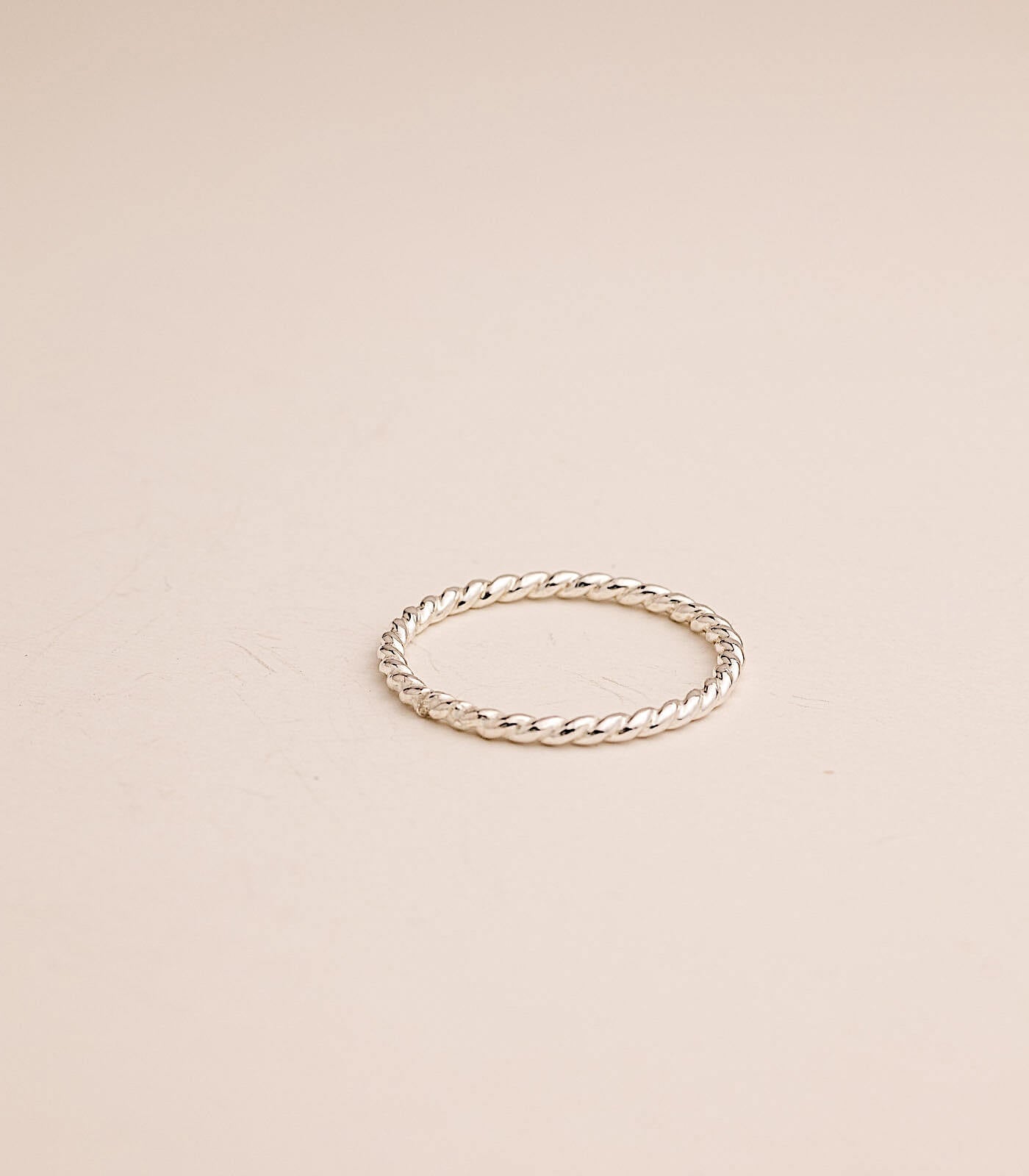 Coral - Twine Minimalist Ring
