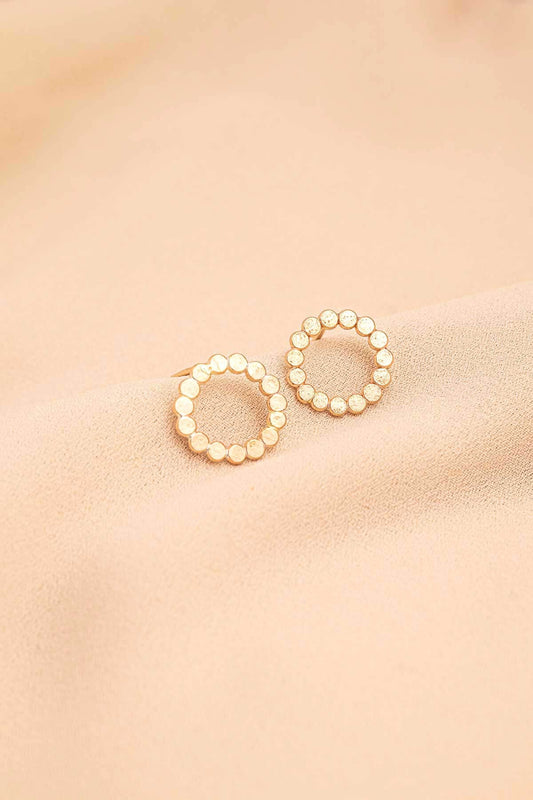 Erica Circle Stud Hoop Earrings