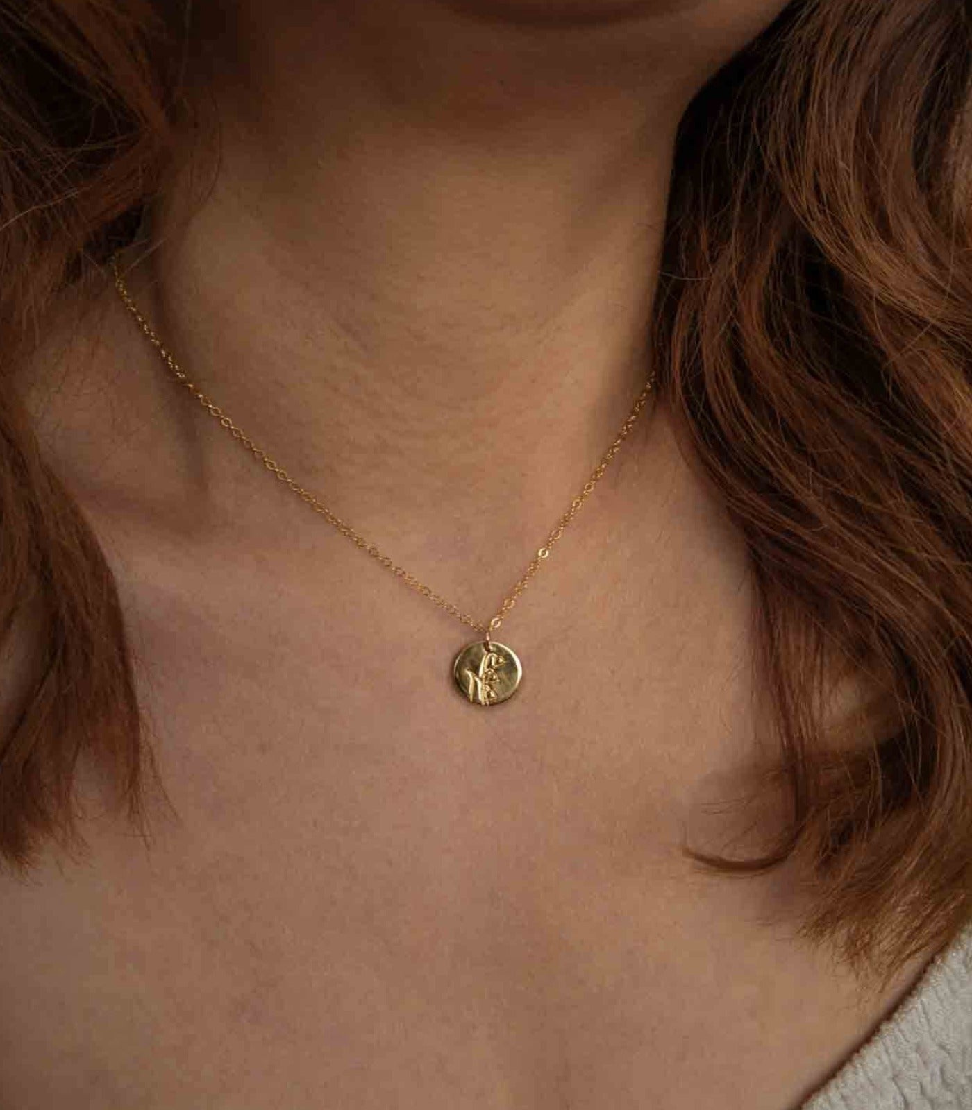 Lily of the Valley - May Birth Flower Necklace