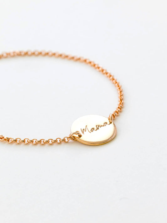 Mama motherhood bracelet gold
