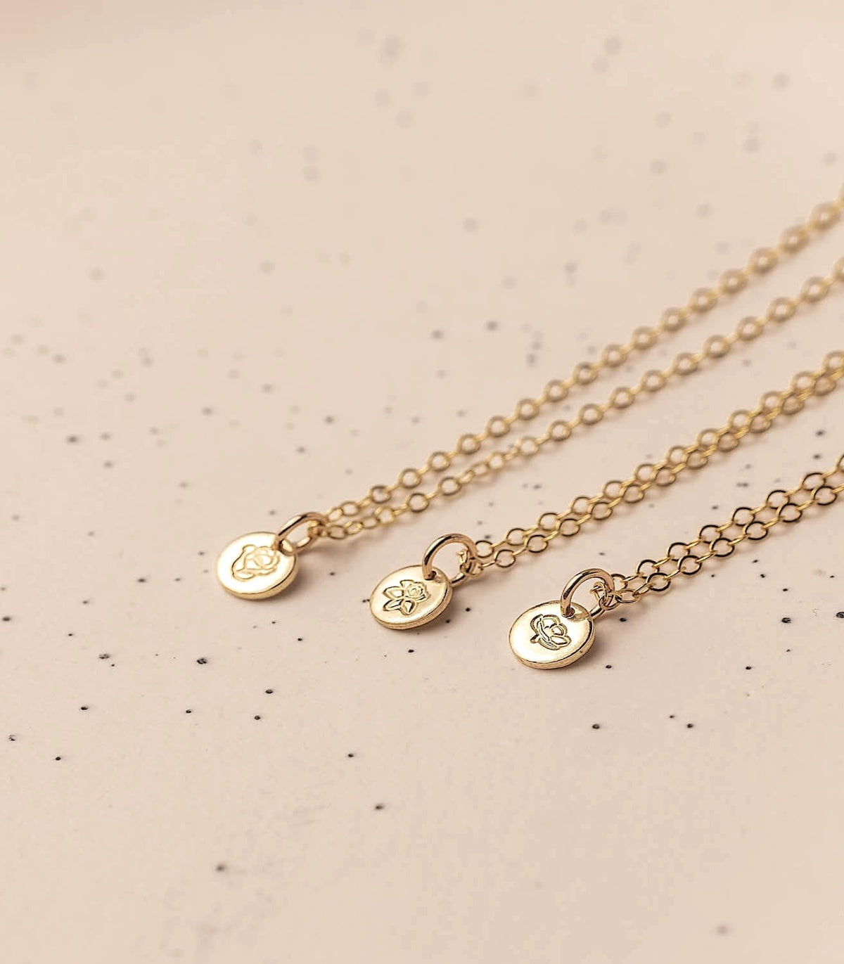 Mini Birth Flower Necklace