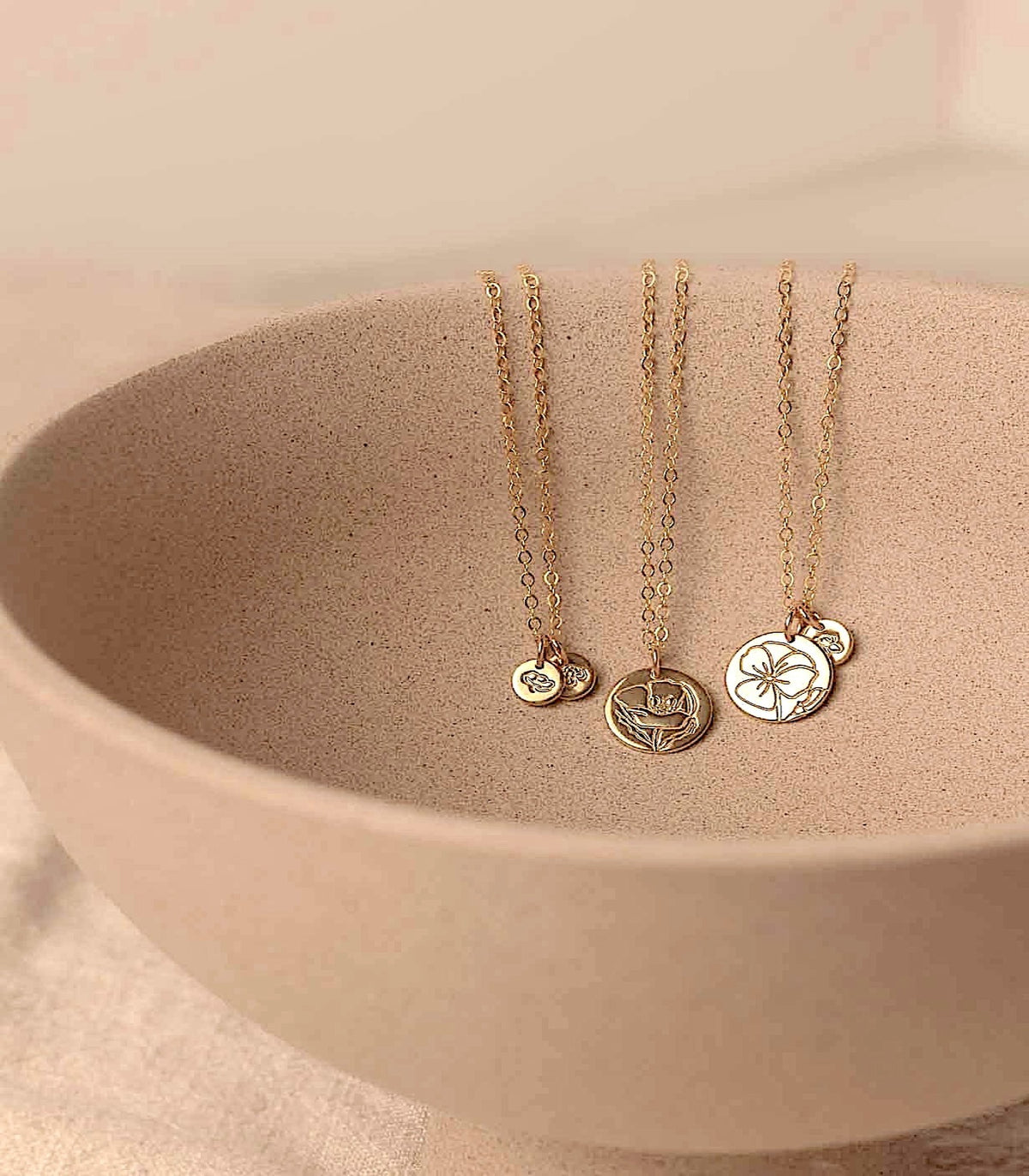 Mini Birth Flower Necklace