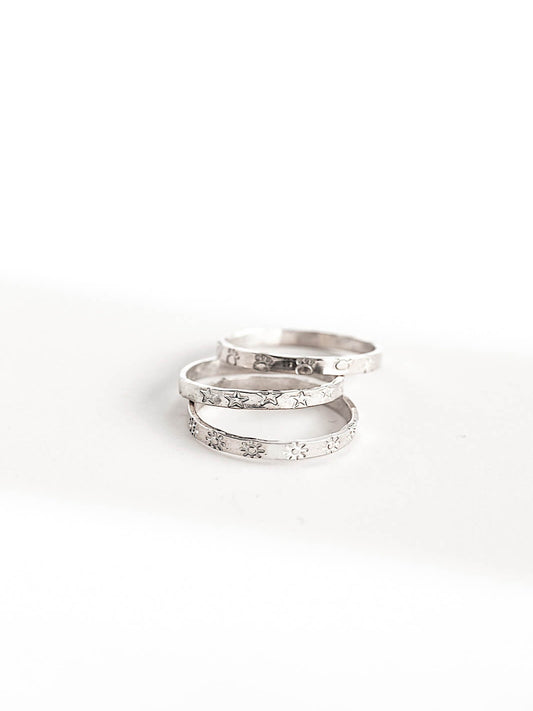 Clarence - Infinity Ring with Symbols