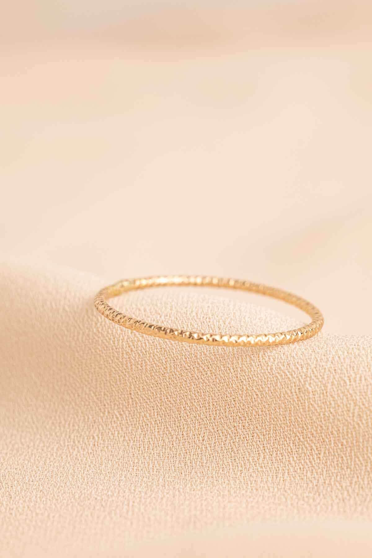 Ashley - Dainty Sparkle Stacking Ring