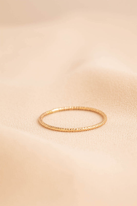 Ashley - Dainty Sparkle Stacking Ring