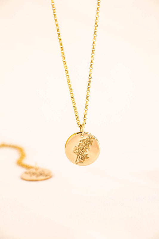 Spider Flower - Australian Natives Birth Flower Necklace for March