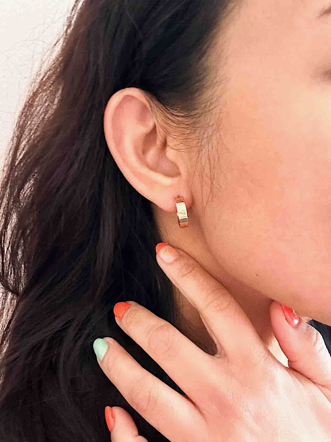 Brim - Hoop Earrings with Flowers and Symbols