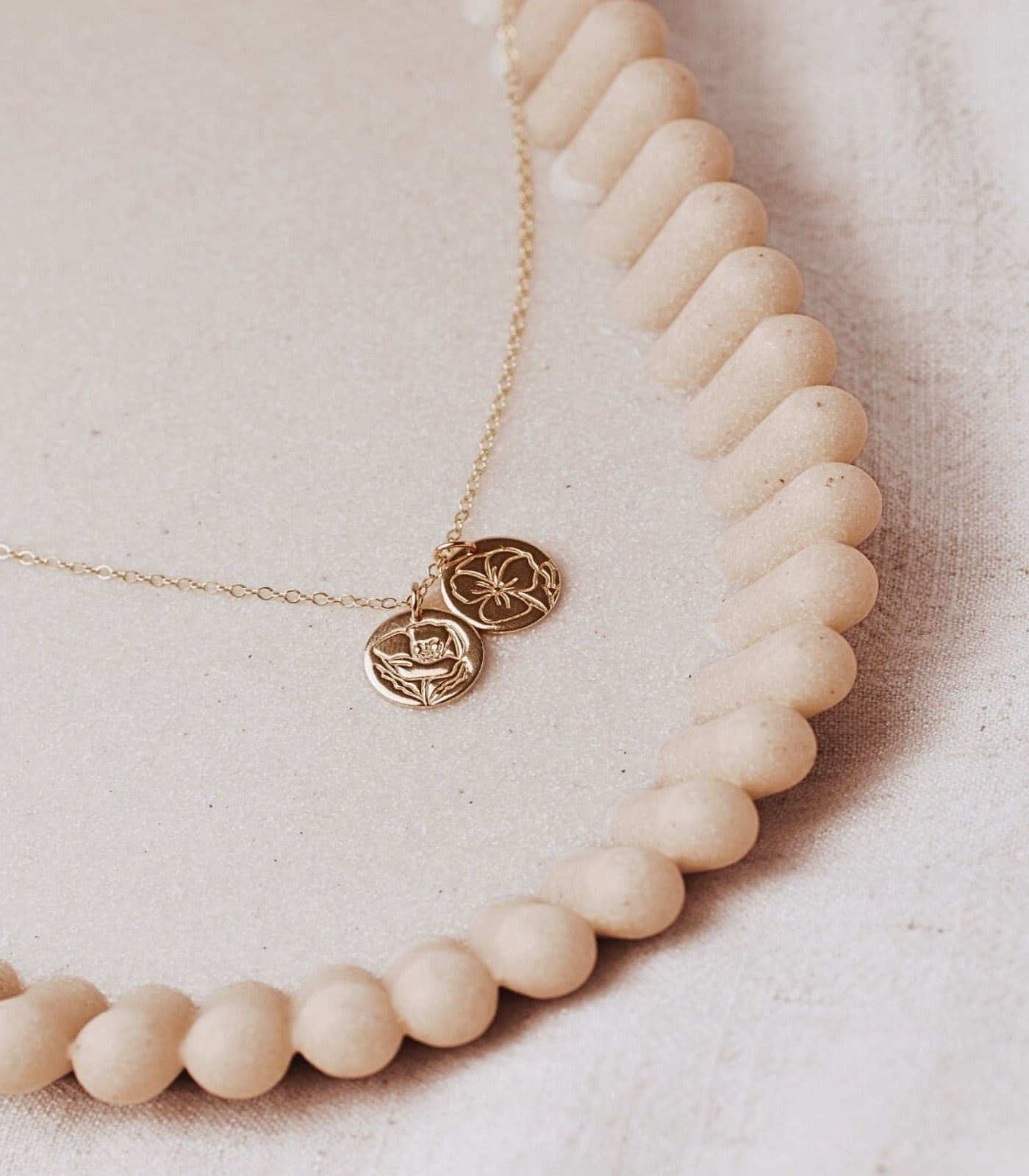 Violet - February Birth Flower Necklace