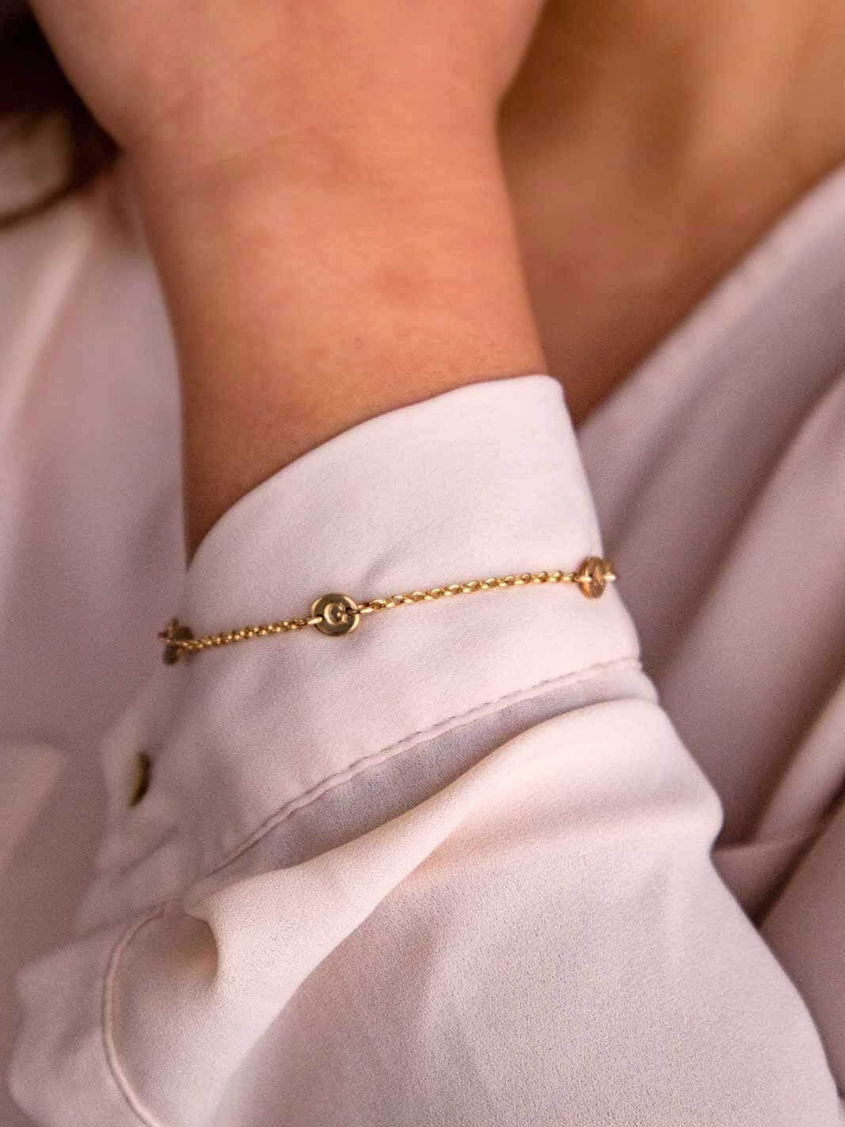 Personalised letter bracelet