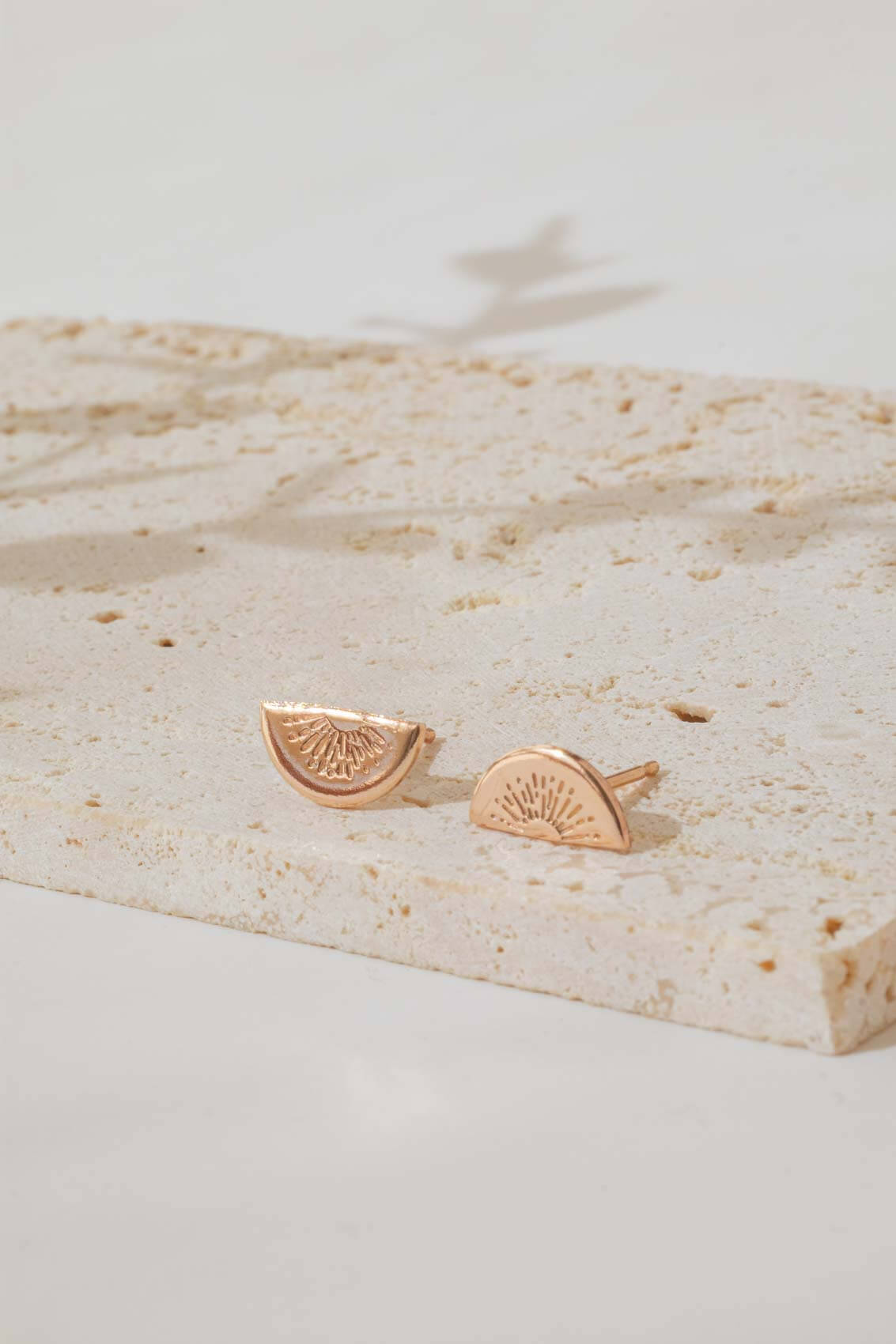 Sunrise Sunset Half Disc Earrings