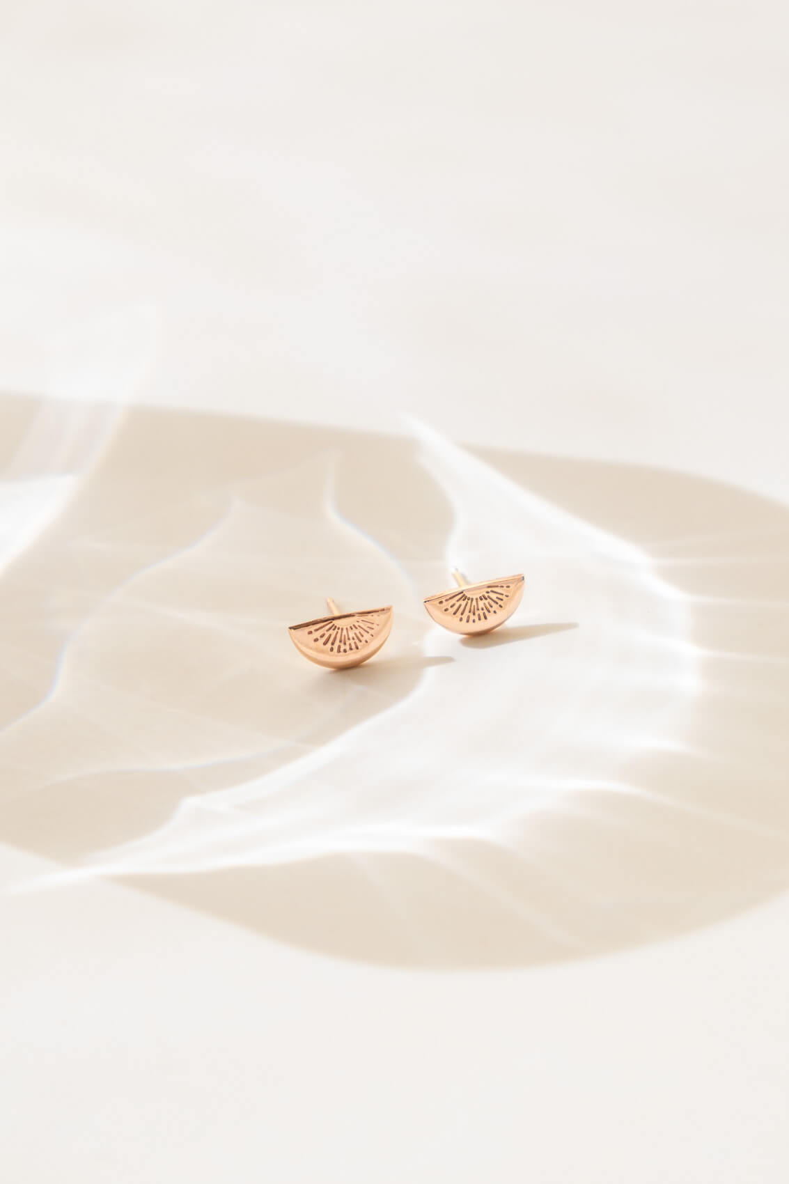 Sunrise Sunset Half Disc Earrings