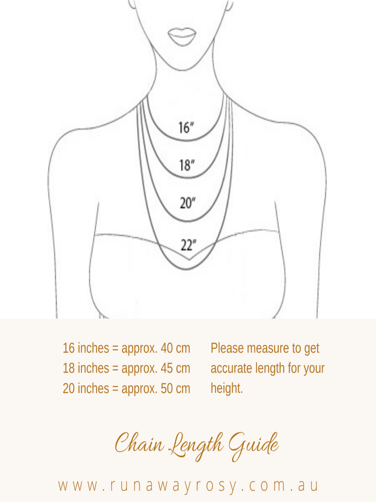 chain length for necklaces