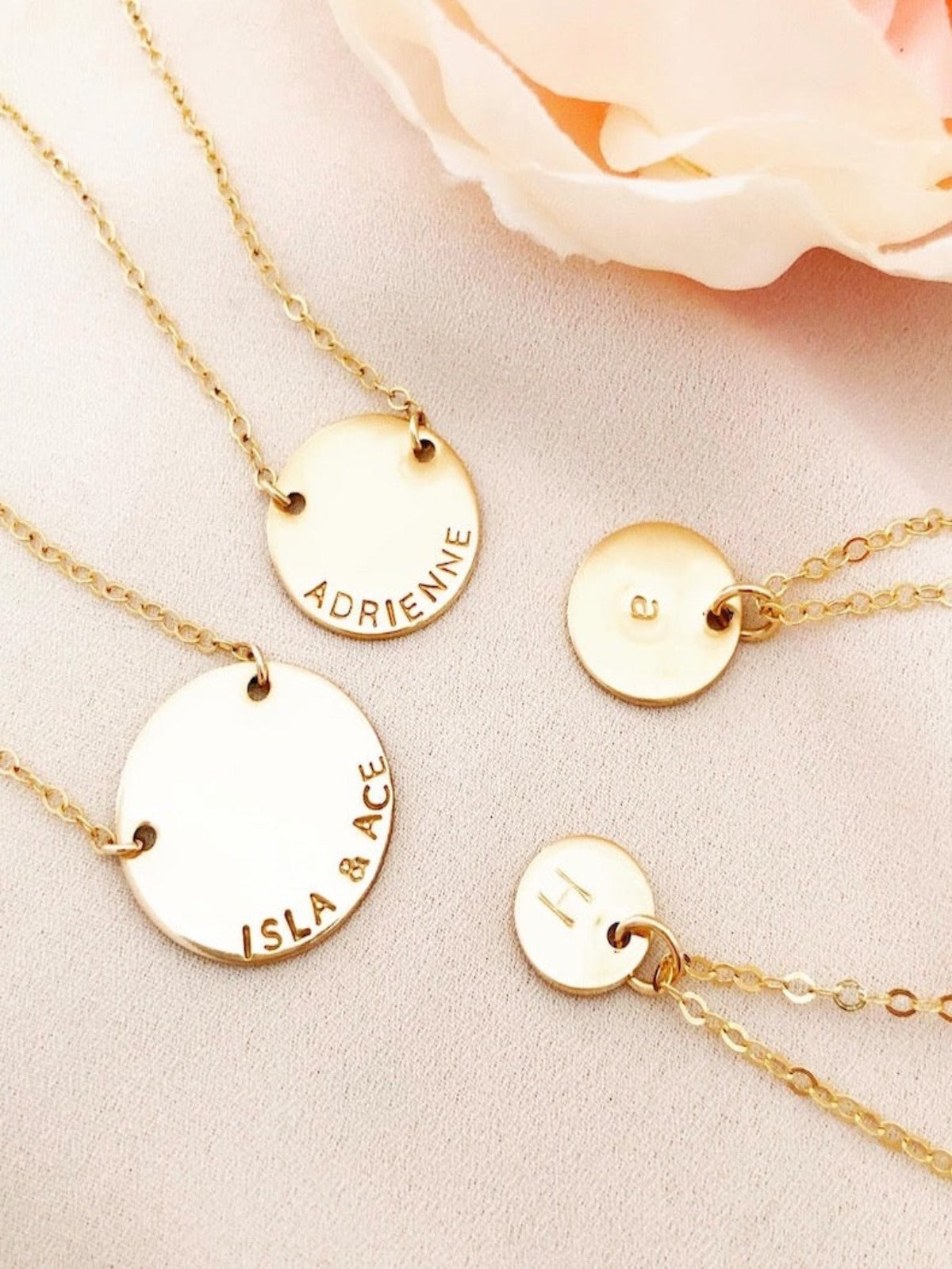 Olivia - Large Disc Pendant Necklace
