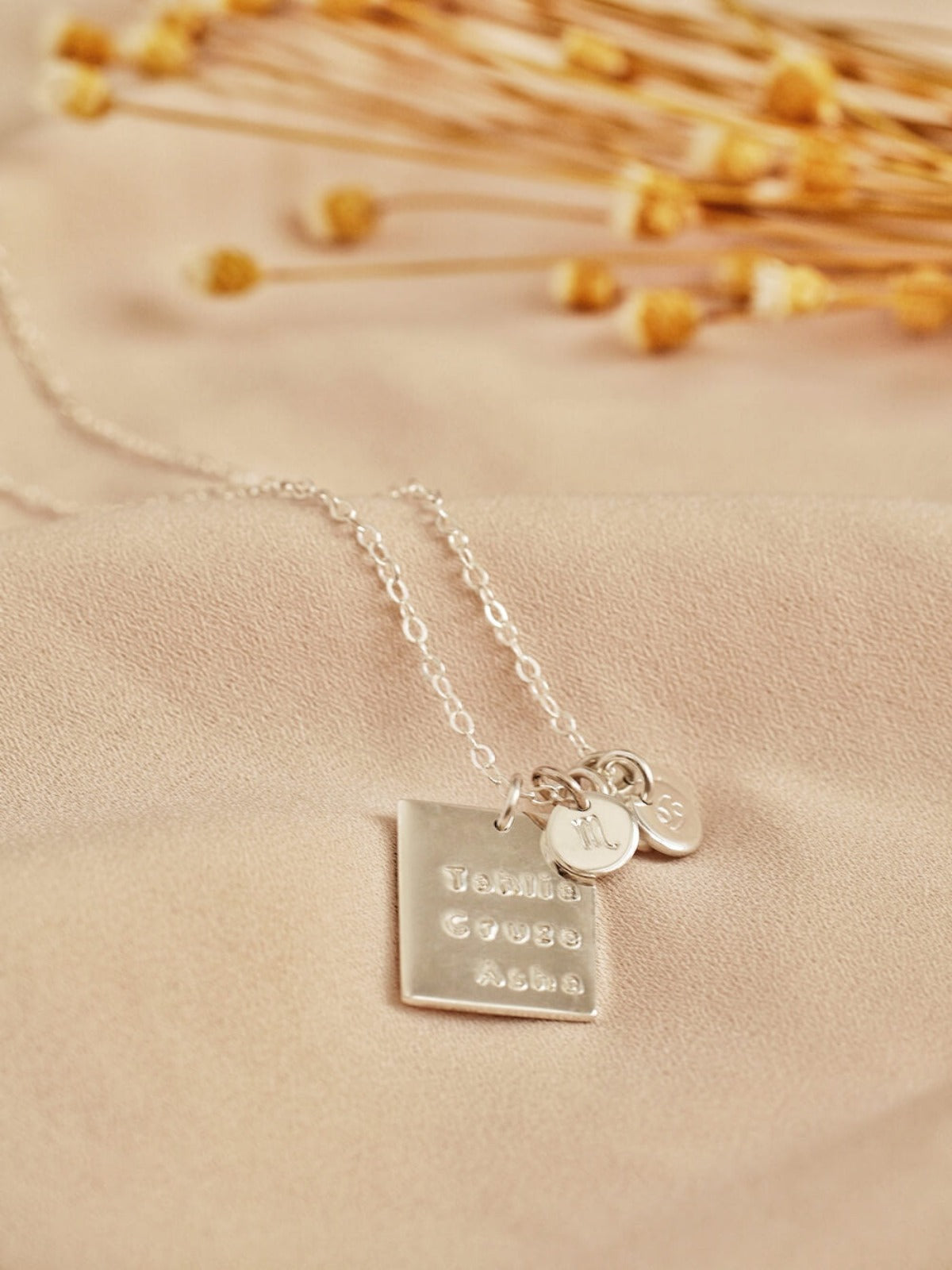 Allora - Personalised Rectangle Pendant Necklace