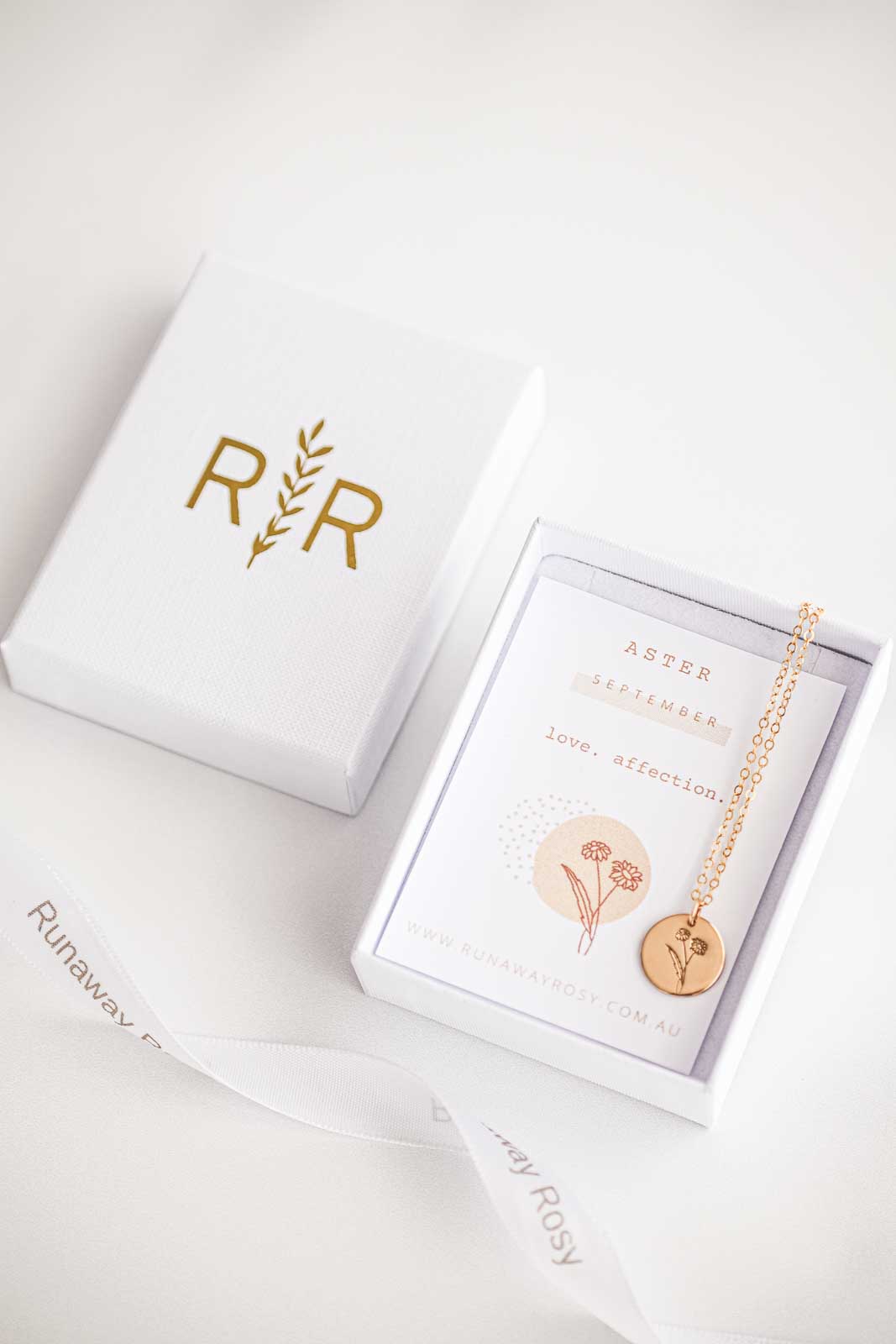 Classic Birth Flower Necklace - More Flower Options