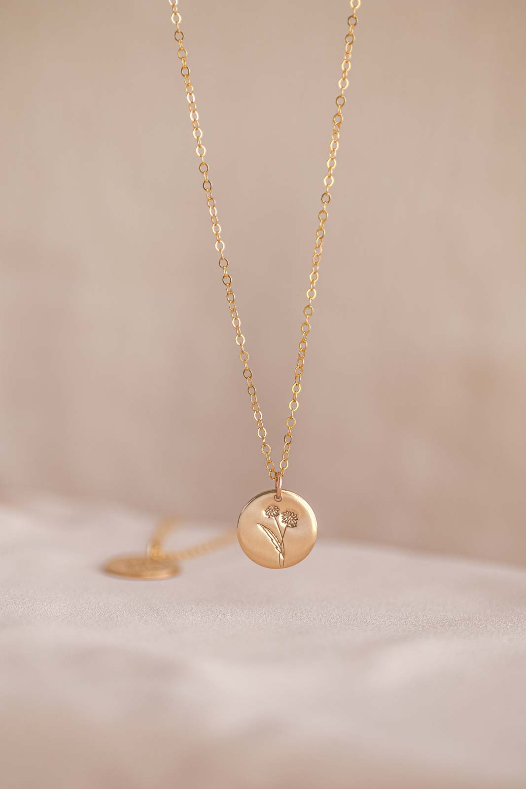 Classic Birth Flower Necklace - More Flower Options