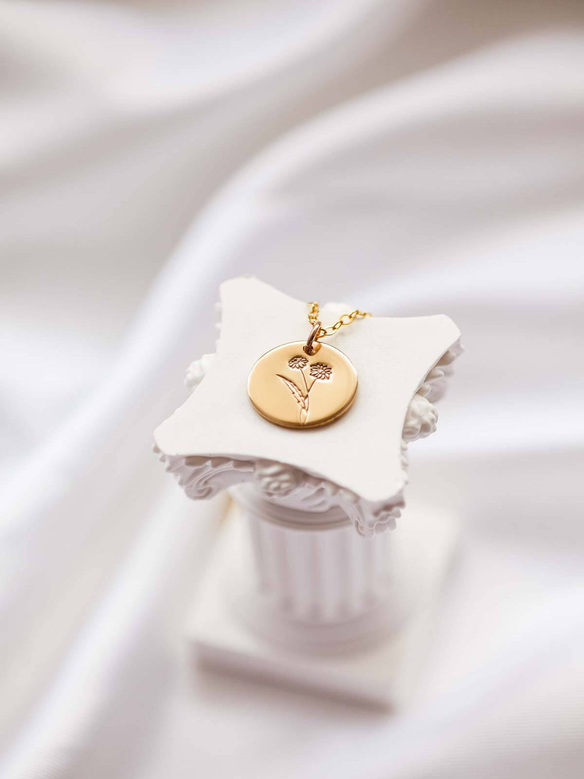 Classic Birth Flower Necklace - More Flower Options