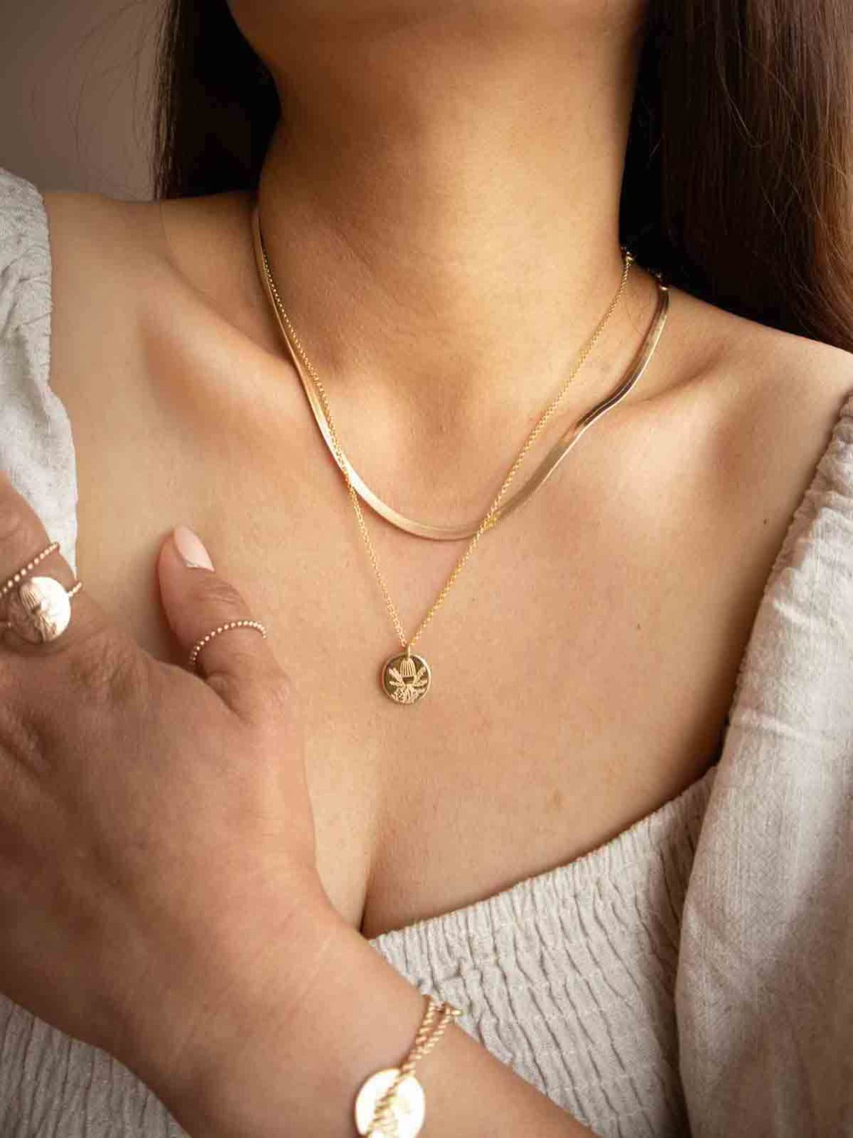 Banksia - Australian Birthflower Necklace for December