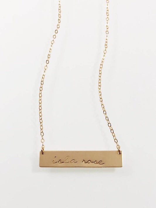 Brooklyn - Bar Pendant Necklace