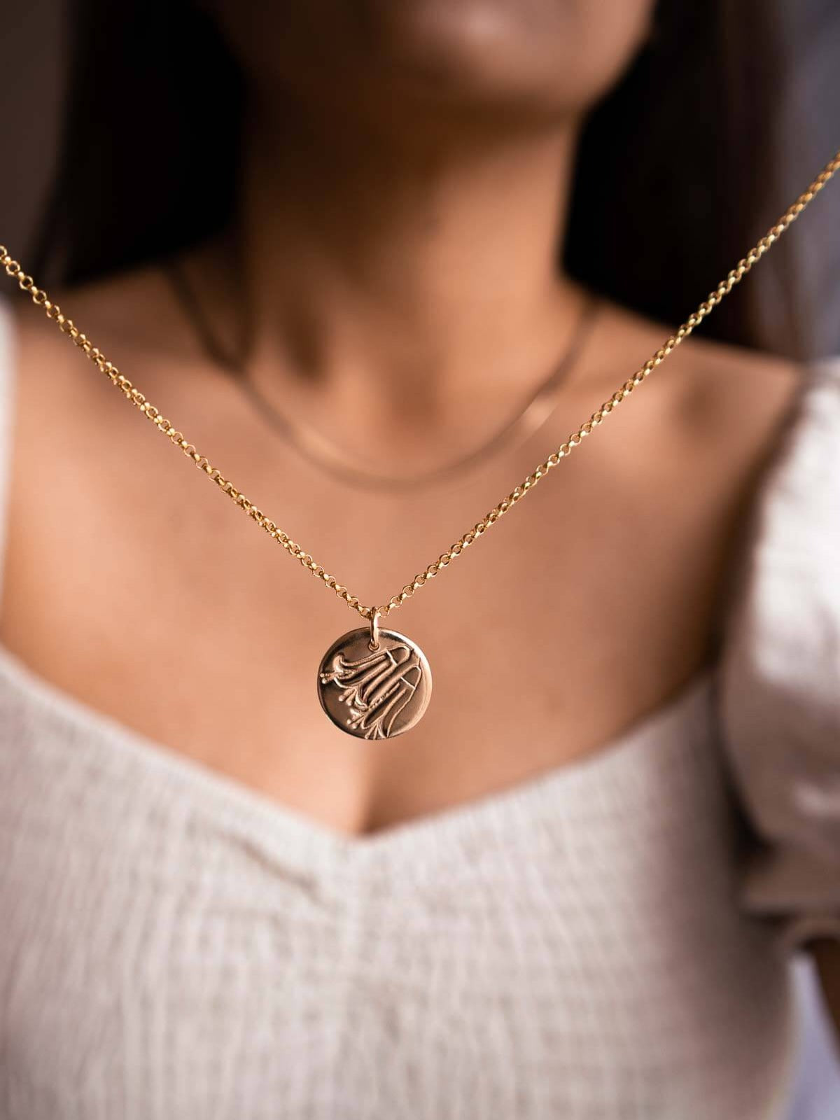 Dusky Bells - Australian Birthflower Necklace - August