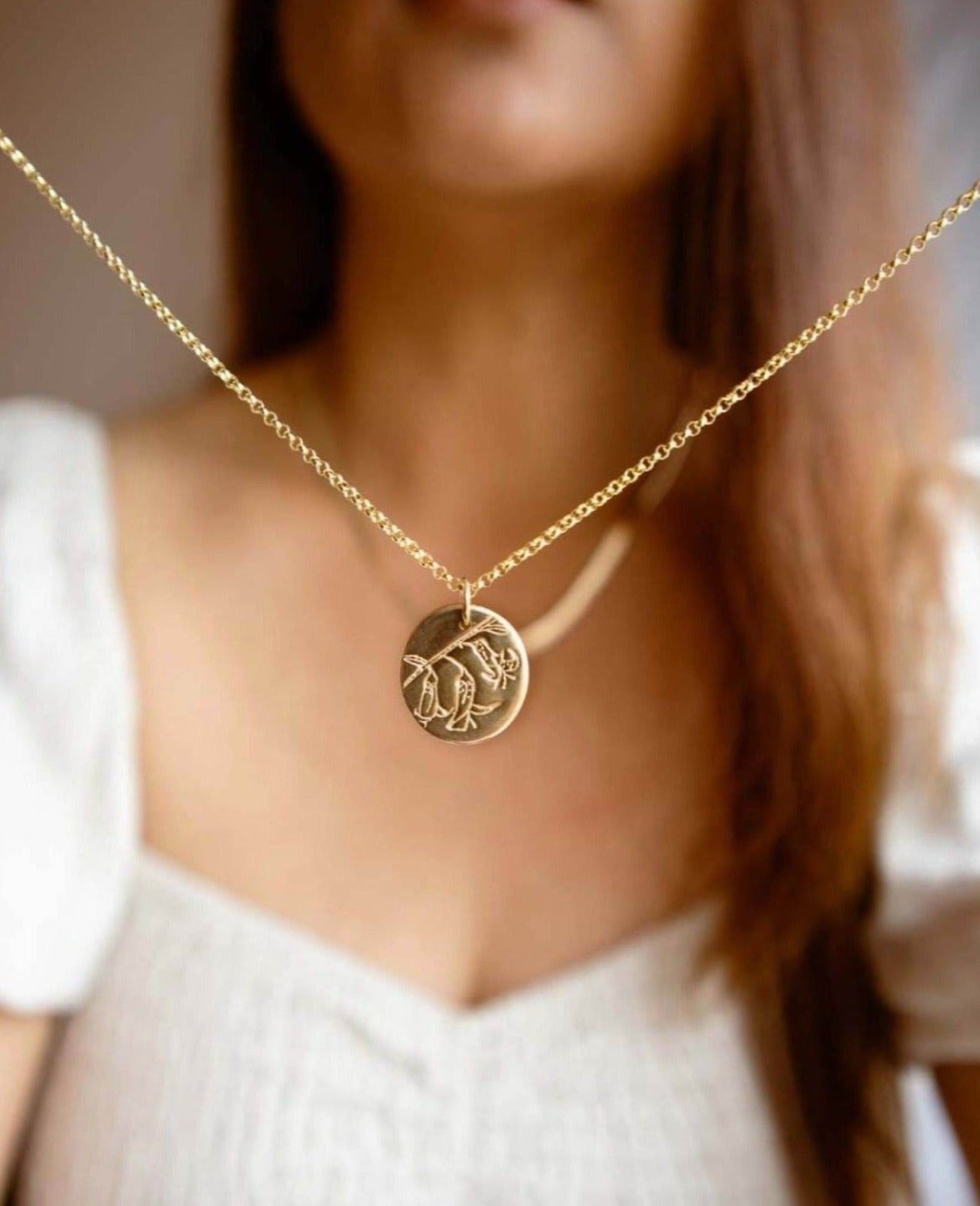 Emu Bush - Australian Birthflower Necklace for April
