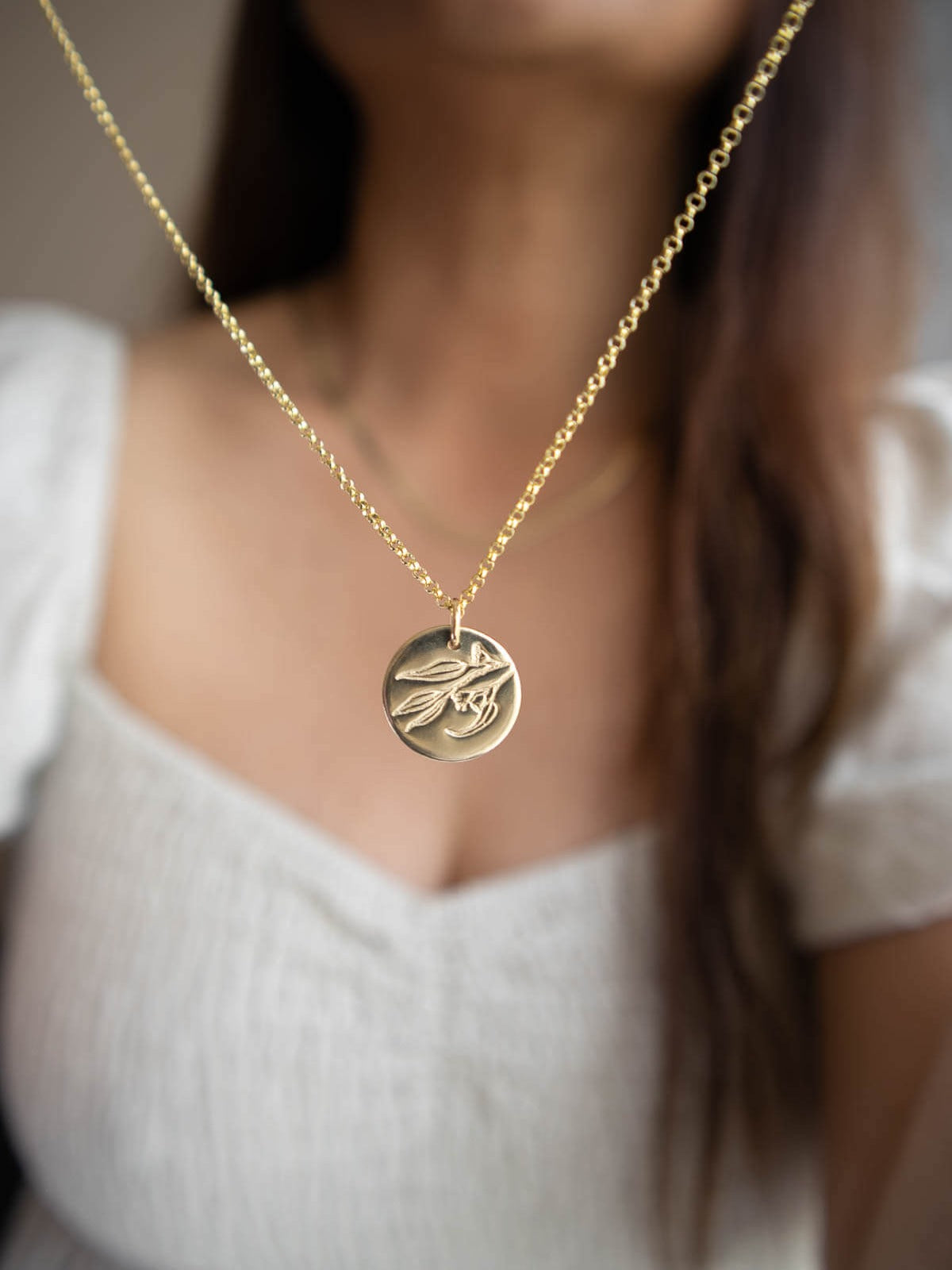 Gum Blossoms - Australian Native Birth Flower Necklace - September