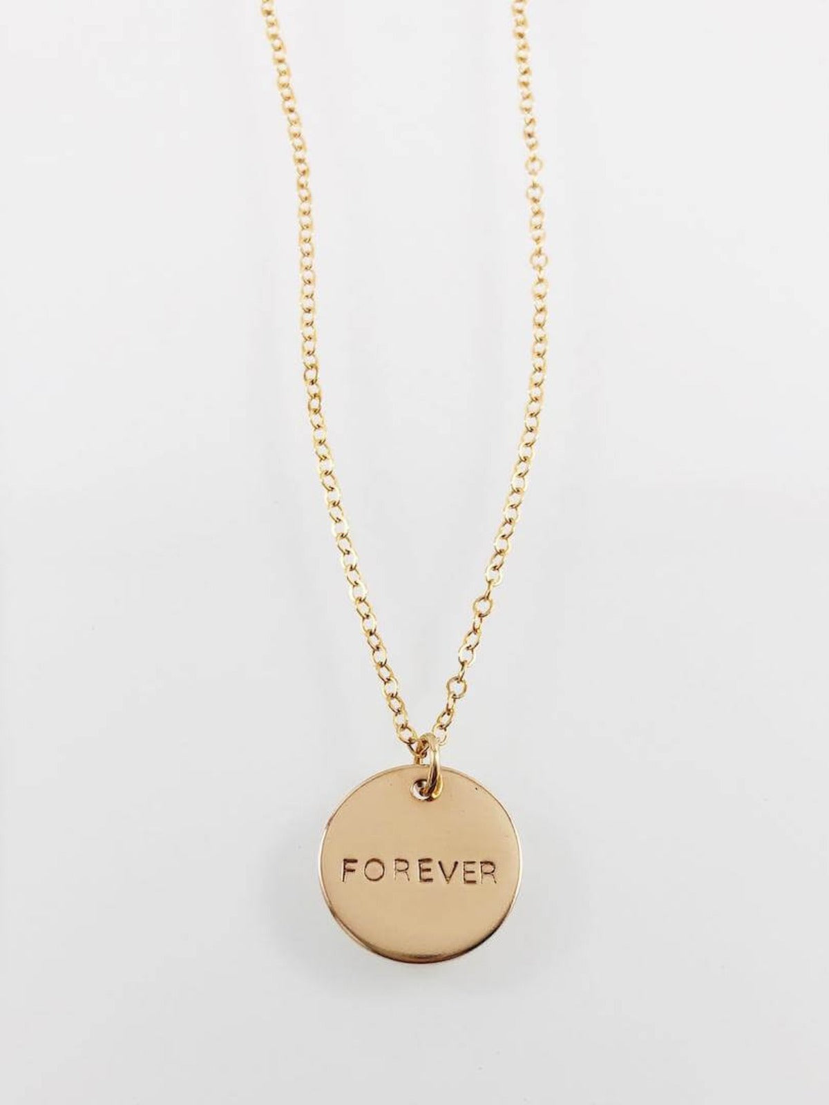 Katherine - Medium Disc Name Necklace