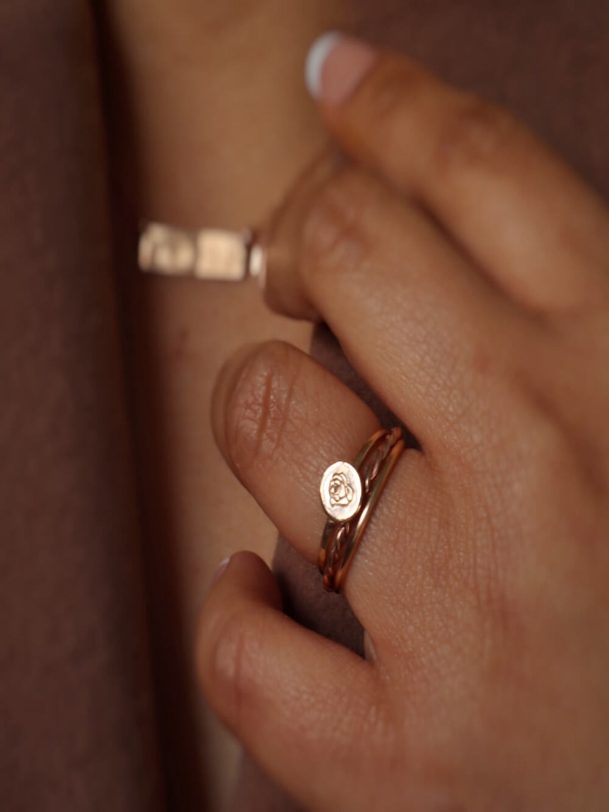 Mini Birth Flower Rings