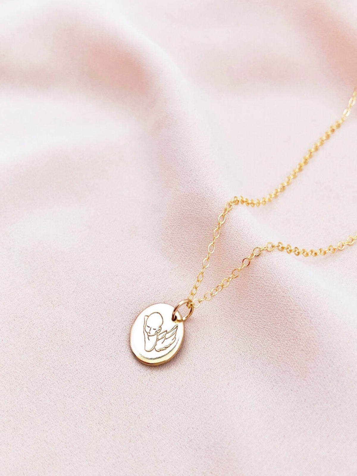 My Angel  - Petite Disc Pendant
