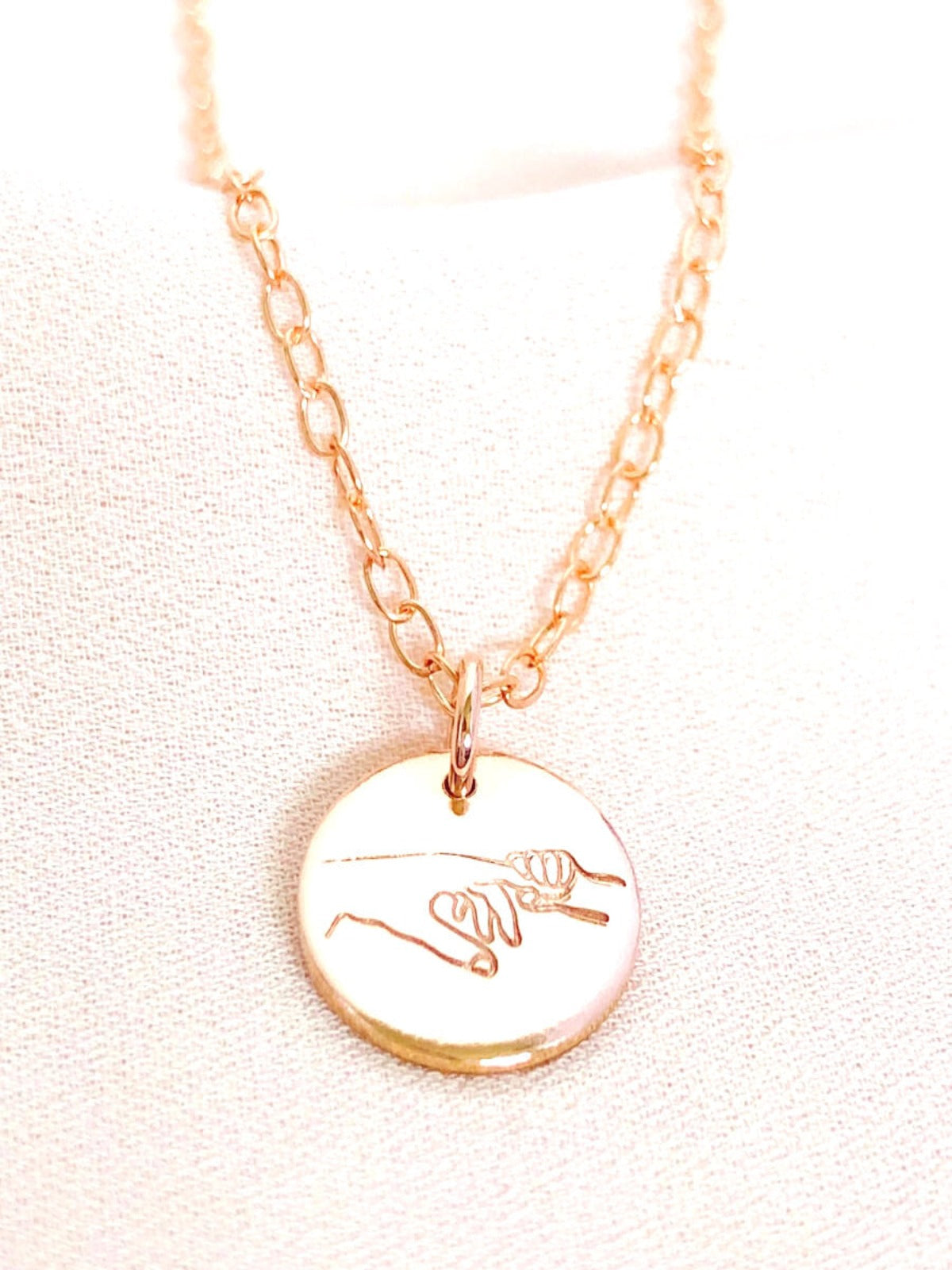 Baby's Grasp - Petite Disc Pendant