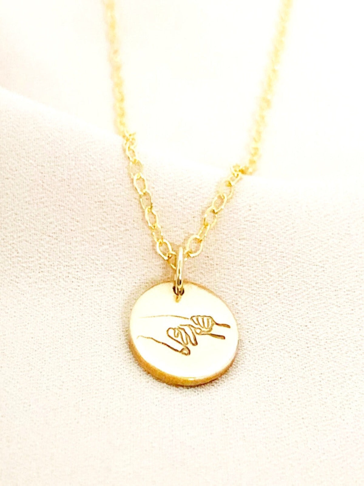 Baby's Grasp - Petite Disc Pendant