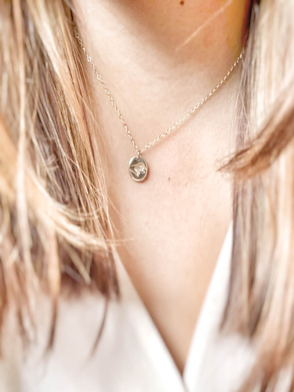 Baby's Grasp - Petite Disc Pendant