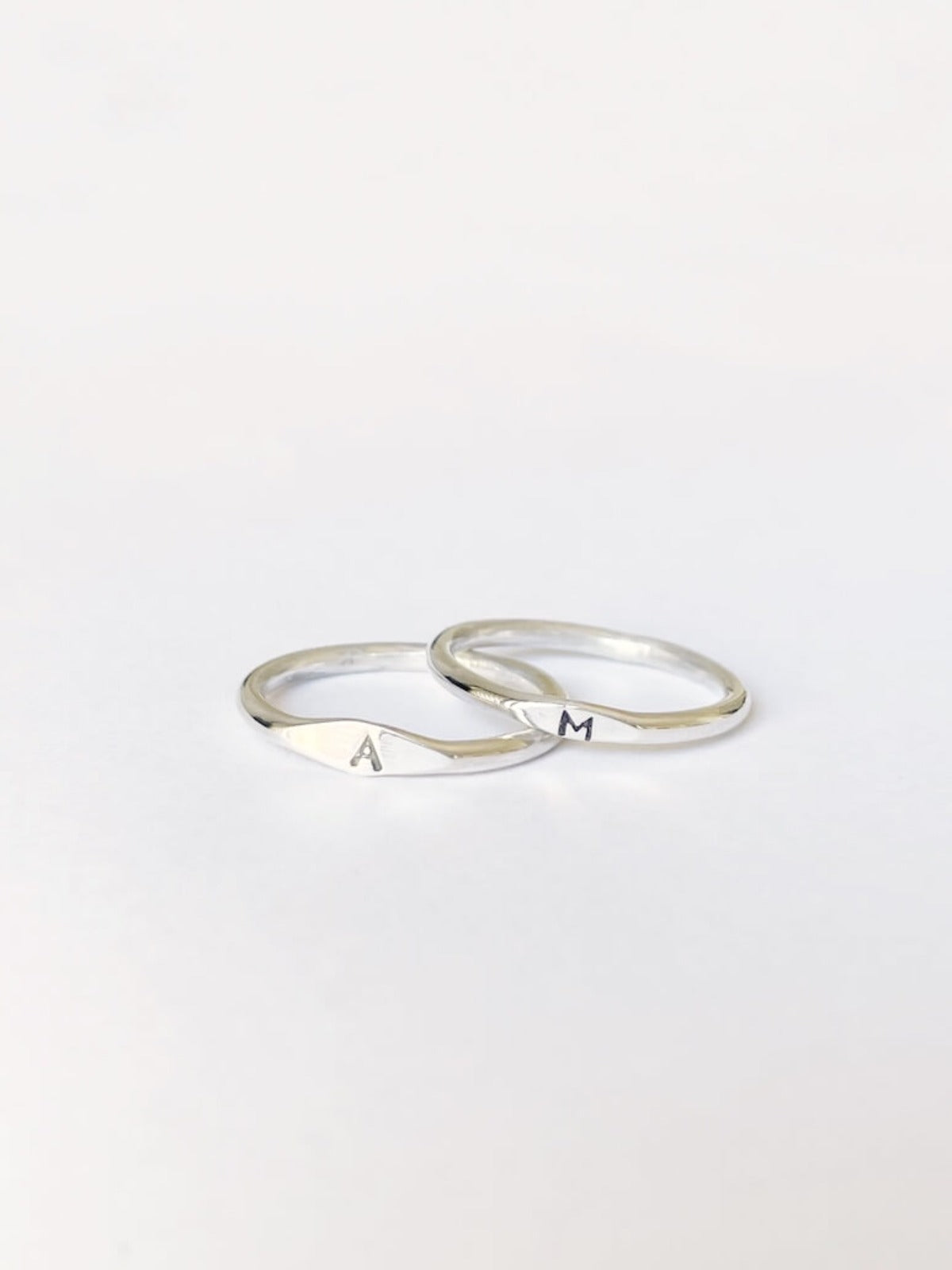 Roma - Stackable Mini Signet Ring