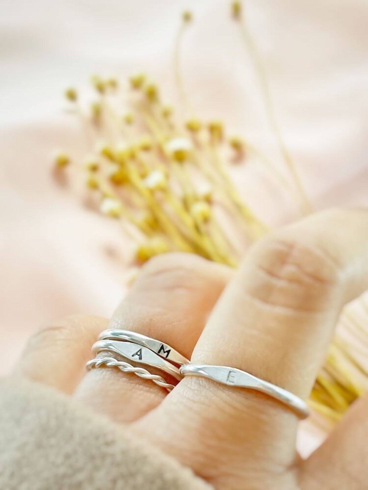Roma - Stackable Mini Signet Ring