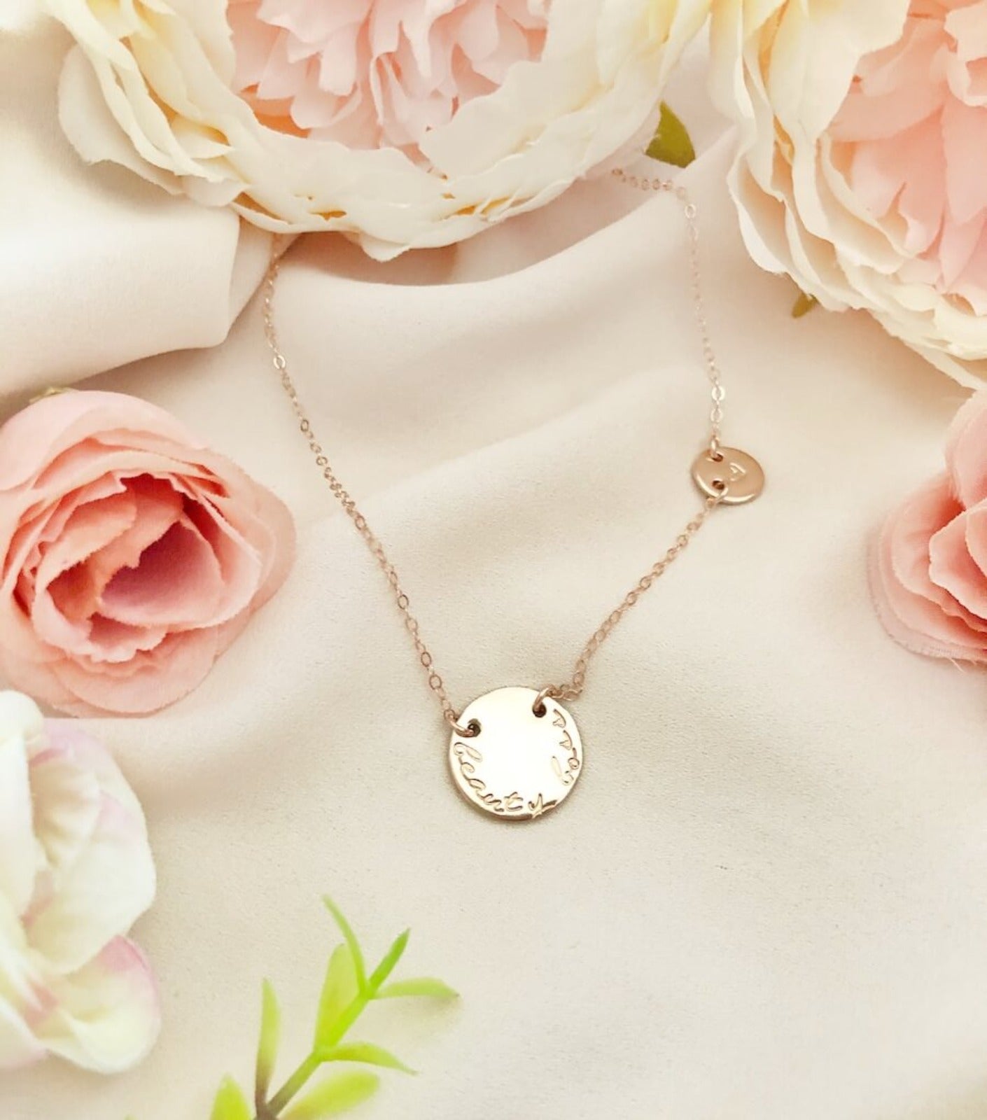 Ada- Personalised Double Disc Necklace