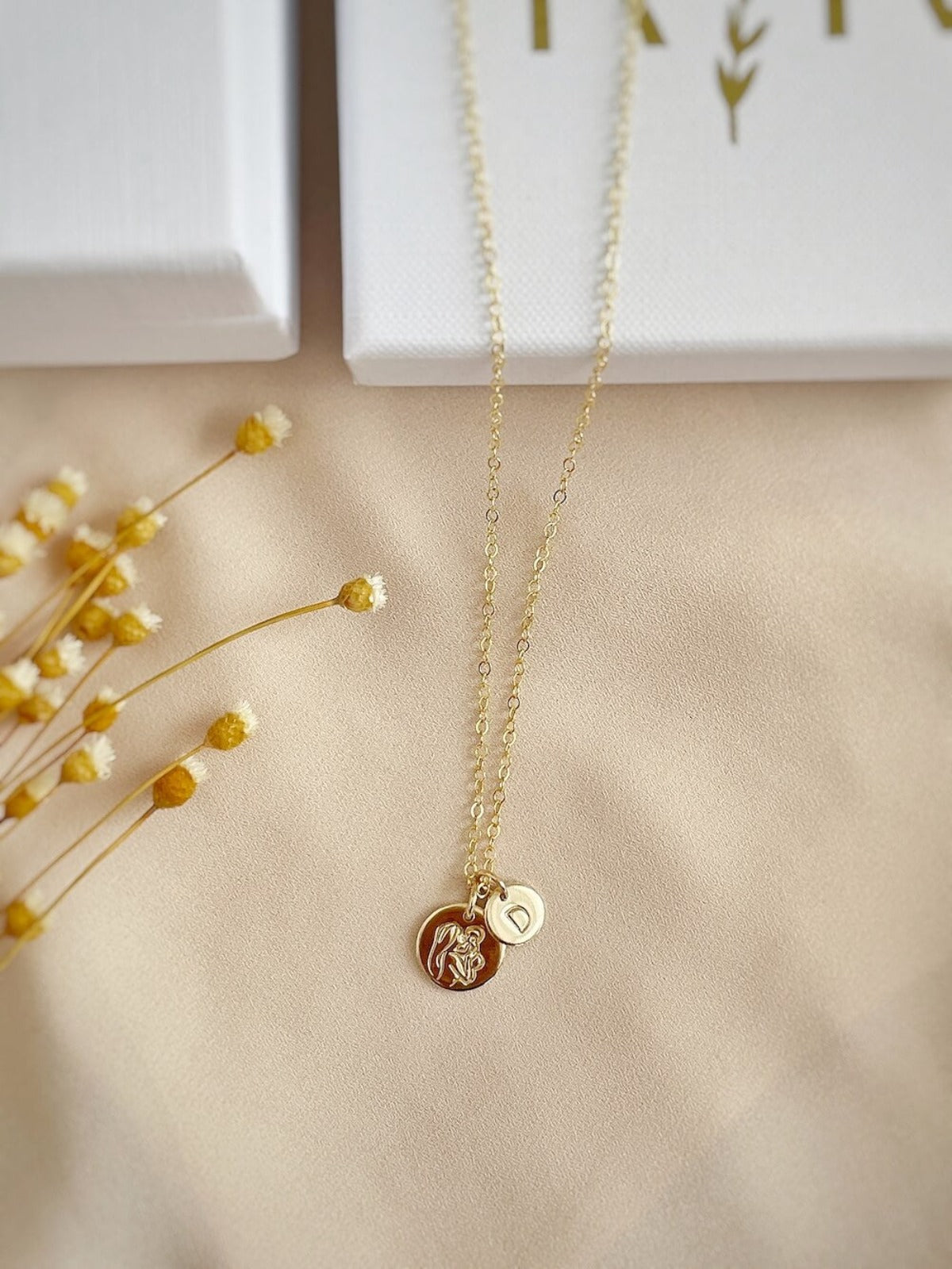 Kimberley- New Mom and Baby Round Pendants