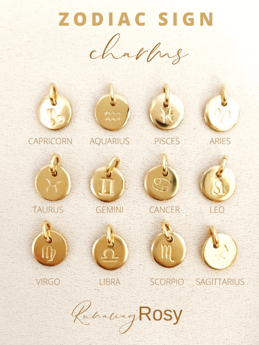 Zodiac Disc Mini Charms