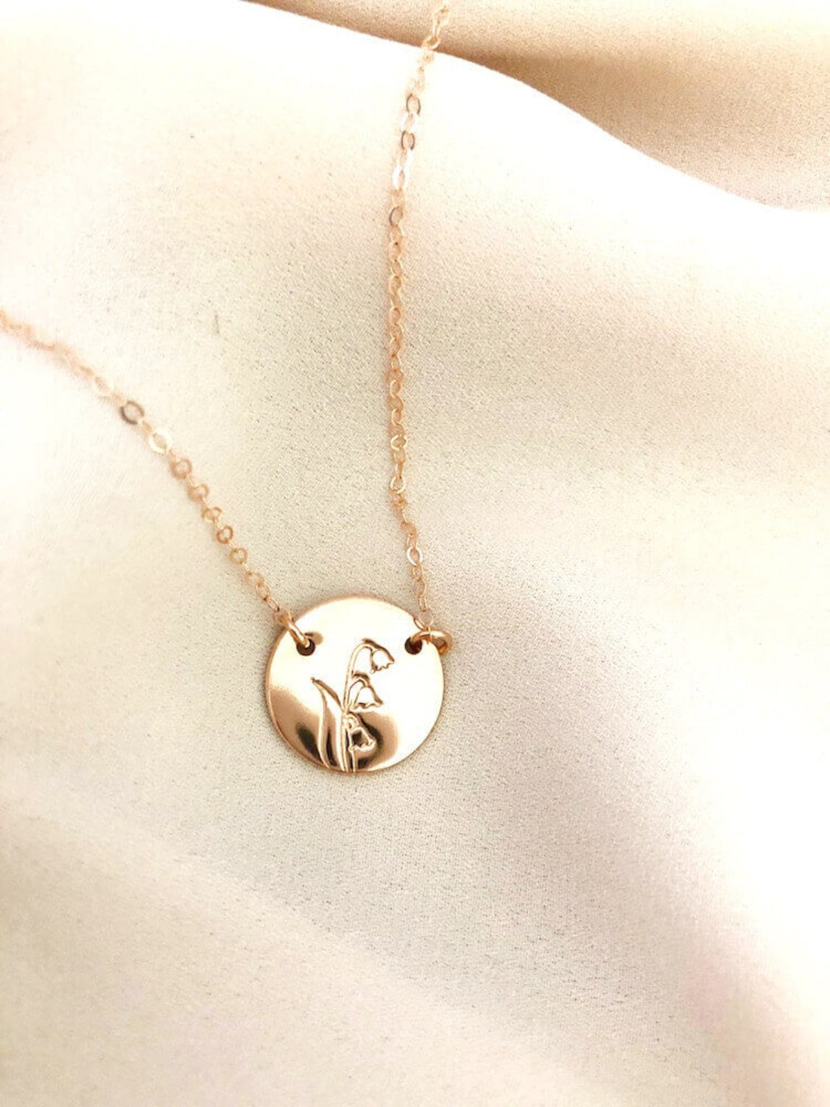 Lily of the Valley - May Birth Flower Necklace