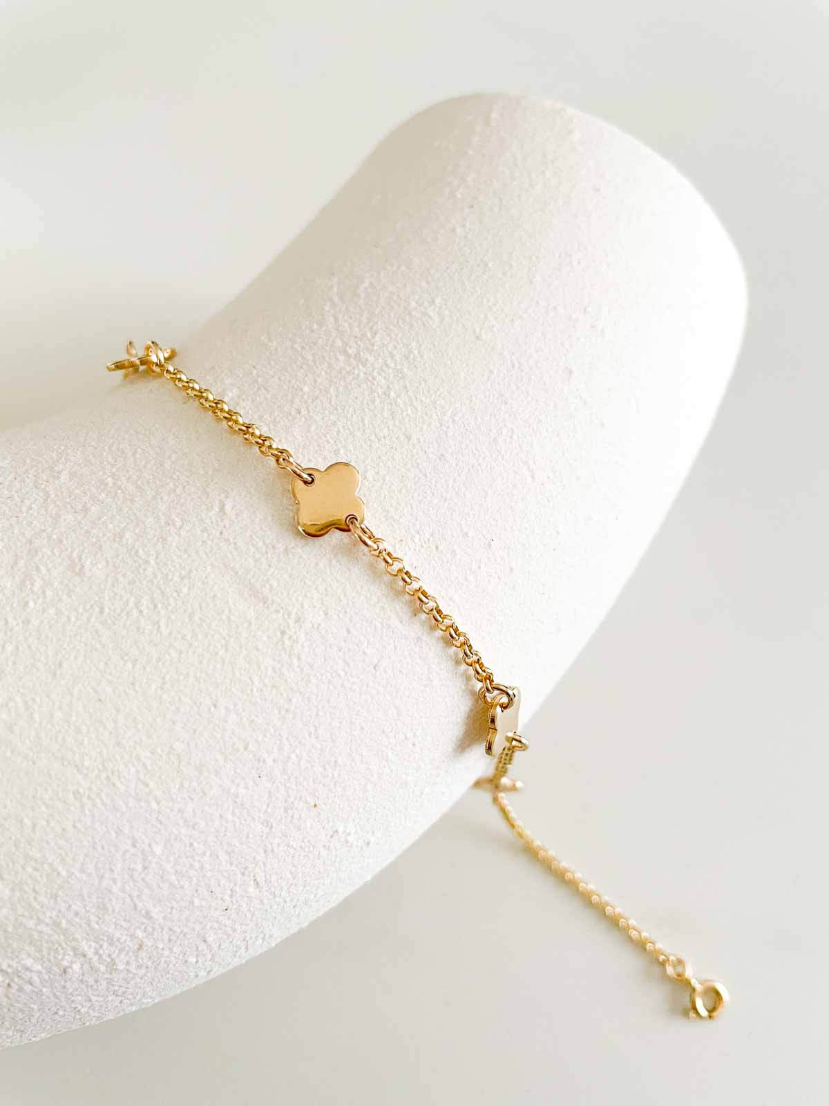 White Gold Mini Clover Bracelet for Women | Jennifer Meyer