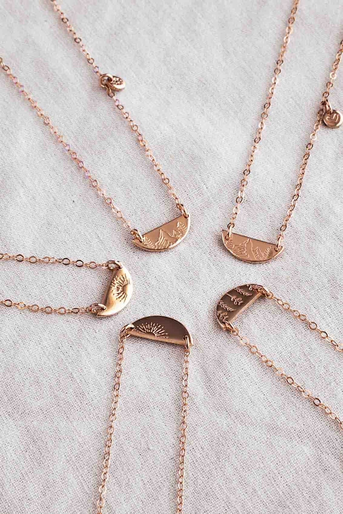 Mountain symbolic necklace
