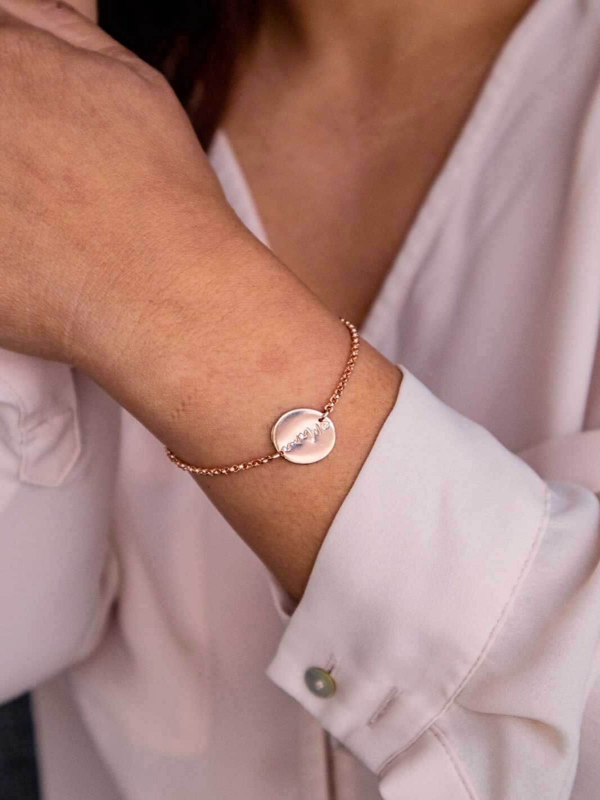 mama motherhood bracelet rose gold