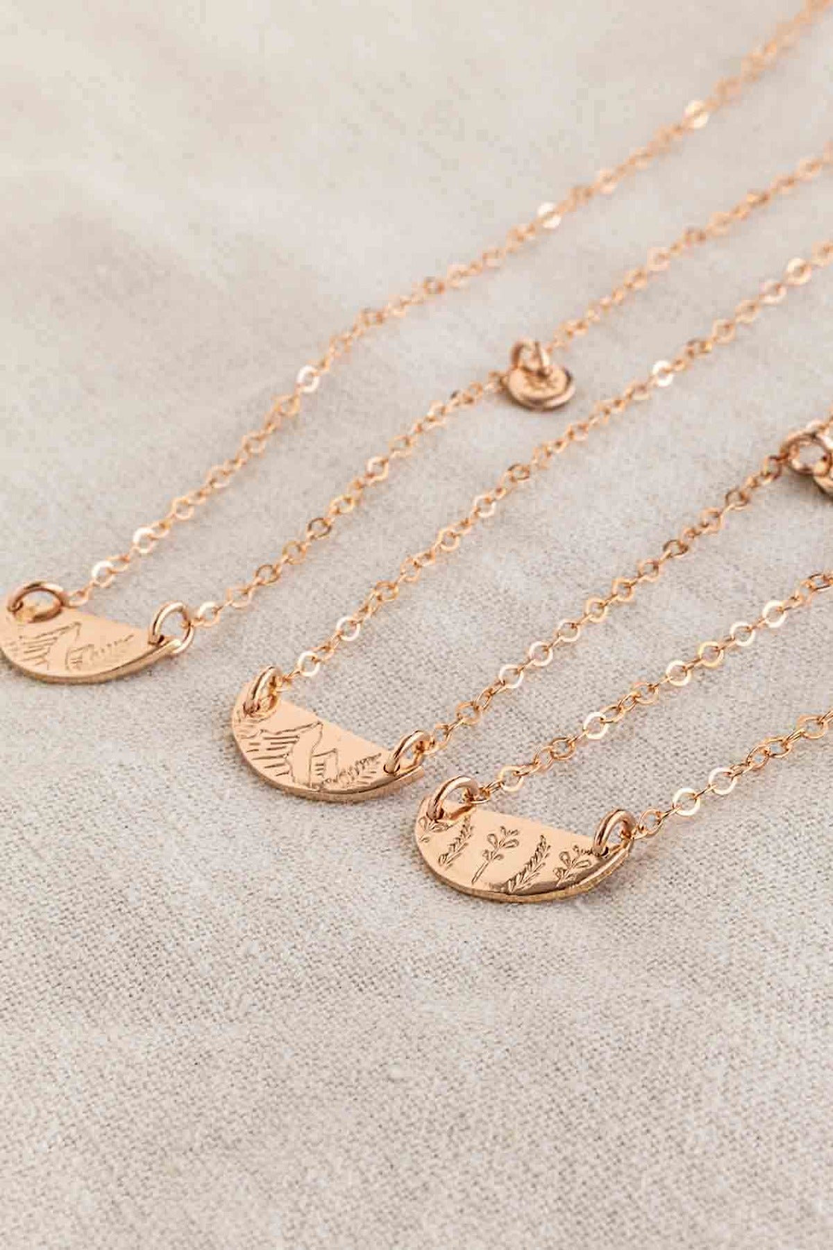 Mountain symbolic necklace